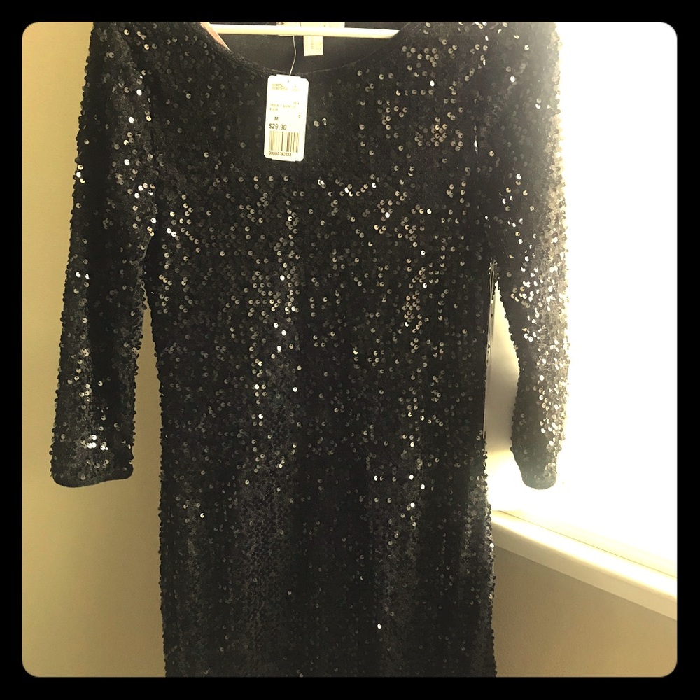 Black short sequined dress - Forever 21